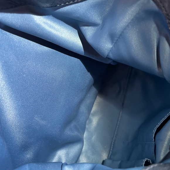 Coach Madison Navy Blue Leather Maggie Hobo Shoulder Bag Purse Tote - NCO - Picture 7 of 13